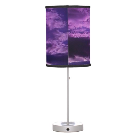 Purple Clouds Table Lamp (Back)