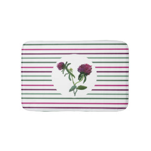 Purple Clover Bath Mat