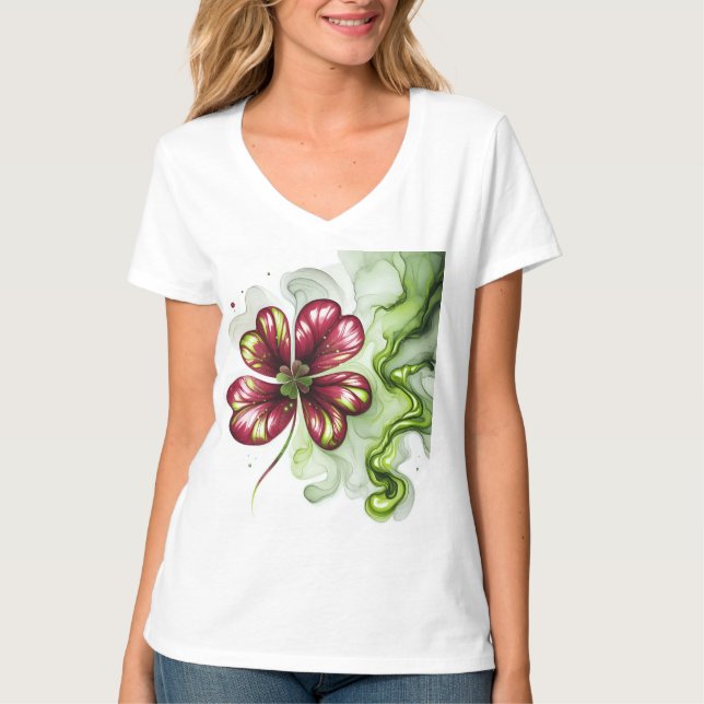 PURPLE CLOVER BLOOM T-Shirt (Front)
