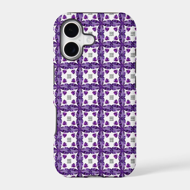 Purple Clover Iphone Case (Back)