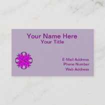Purple Clover Ribbon by Kenneth Yoncich Business Card