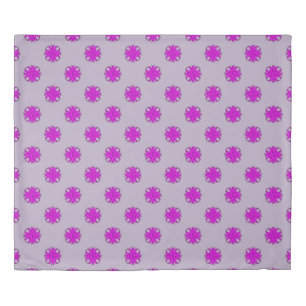 Purple Clover Ribbon by Kenneth Yoncich Duvet Cover