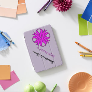 Purple Clover Ribbon by Kenneth Yoncich iPad Mini Cover