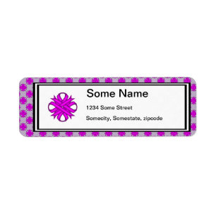 Purple Clover Ribbon by Kenneth Yoncich Label
