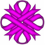 Purple Clover Ribbon by Kenneth Yoncich Statuette<br><div class="desc">Purple Clover Ribbon Key Chain.
Images Copyright (C) Kenneth Kenji Yoncich. All Rights Reserved.</div>