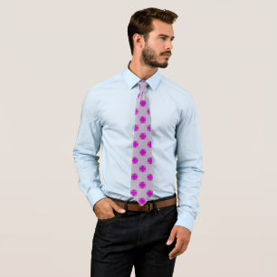 Purple Clover Ribbon by Kenneth Yoncich Tie