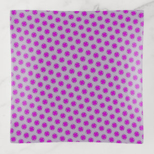 Purple Clover Ribbon by Kenneth Yoncich Trinket Tray