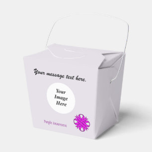 Purple Clover Ribbon Template by Kenneth Yoncich Favor Boxes