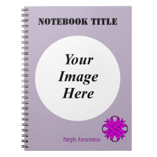 Purple Clover Ribbon Template by Kenneth Yoncich Notebook