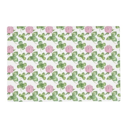 Purple Clover  St Patricks Day Placemat