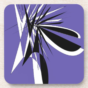 Purple Coasters with Modern Graphic Design