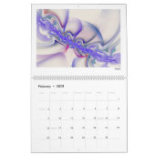 Purple Collection Abstract Fractals 2024 Calendar (Feb 2025)