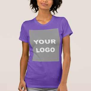 Purple Color Add Your Image Photo Picture Logo T-Shirt