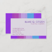 Purple Color Bar Business Card (Front/Back)