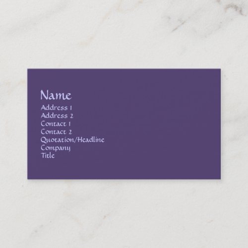 purple color business card templates