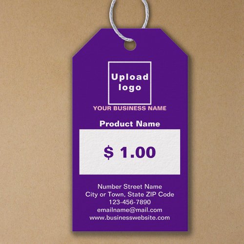 Purple Color Business Product Price Tag