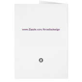 Purple Color Card with Butterly for Grandma (Back)