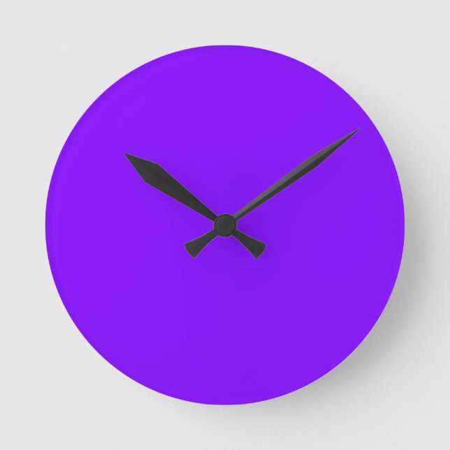 Purple Color Customized Designer Round Clock (Front)