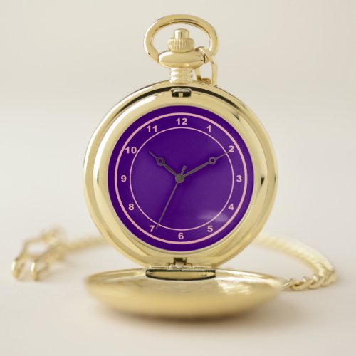 Purple Color Dial Pocket Watch