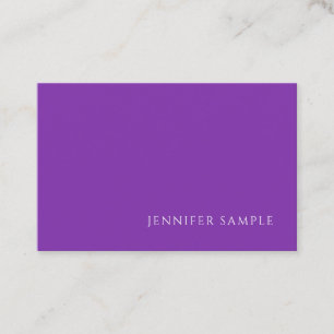 Purple Color Modern Template Professional Elegant Business Card