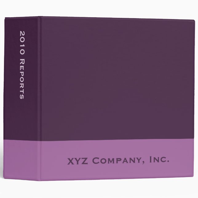 purple colors binder (Front/Spine)