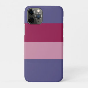 Purple colors stripes iPhone 11 pro case