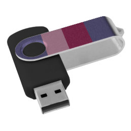 Purple colors stripes flash drive