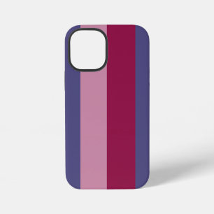 Purple colors stripes iPhone 12 mini case