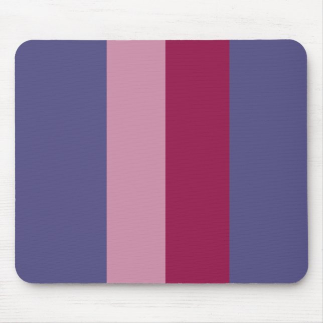 Purple colors stripes mouse pad (Front)