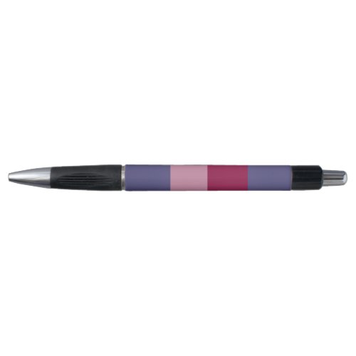 Purple colors stripes pen