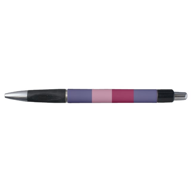 Purple colors stripes pen (Front)
