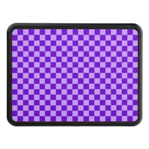 Purple Combination Checkerboard by Shirley Taylor Hitch Cover