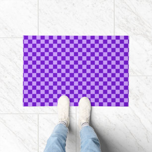 Purple Combination Classic Checkerboard by STaylor Doormat