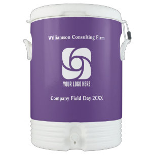 Purple Company Logo Custom Business Marketing Beverage Cooler