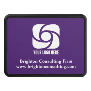 Purple Company Logo Custom Business Marketing Hitch Cover