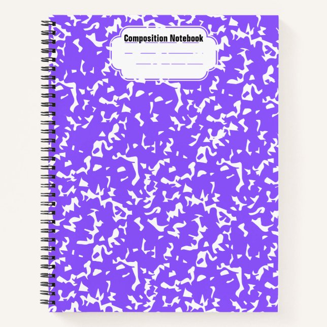 purple composition spiral notebook (Front)