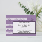 purple concert ticket (Standing Front)