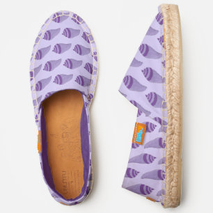 Purple Conch Sea Shell Seashell Beach Ocean Shore Espadrilles