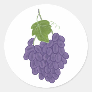Purple Concord Grape Painting Stickers