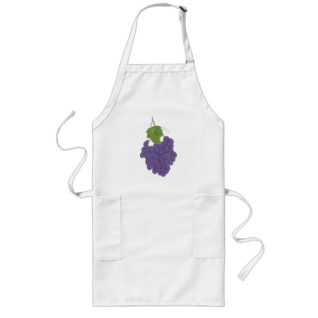 Purple concord grapes painting on aprons (Front)