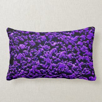 Purple concrete rough texture lumbar pillow