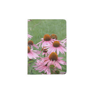 Purple Coneflower Garden with Bees Passport Holder