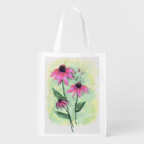 Purple Coneflower Reusable Bag