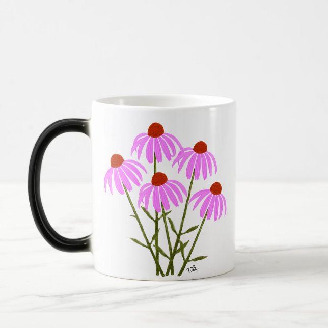 Purple Coneflowers Color Morph Mug (Left)