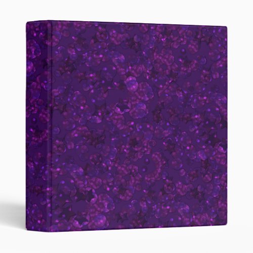 Purple confetti 3 ring binder