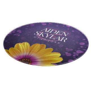 Purple Confetti African Daisy Floral Wedding