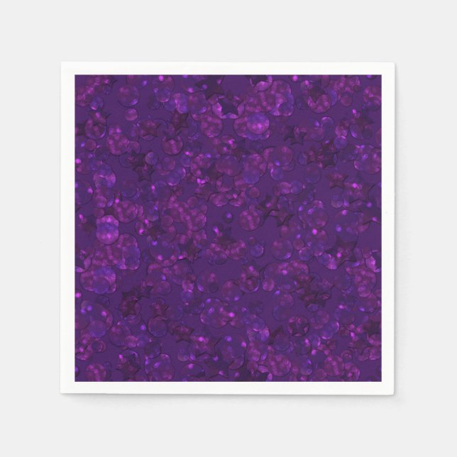 Purple confetti napkins (Front)
