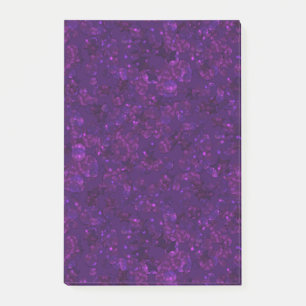 Purple confetti post-it notes