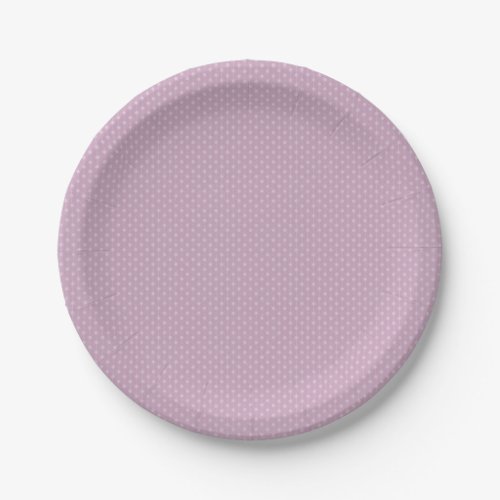 Purple Connecting Dots Paper Plate