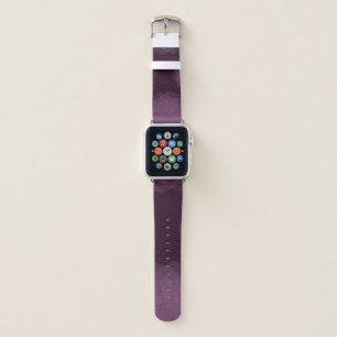 Purple, cool, trendy modern simple floral abstract apple watch band